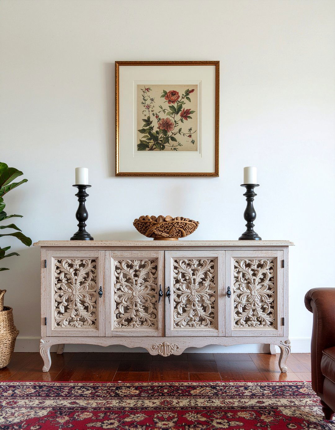 Hand Carved Sideboard - 30 living room Mexican furniture ideas