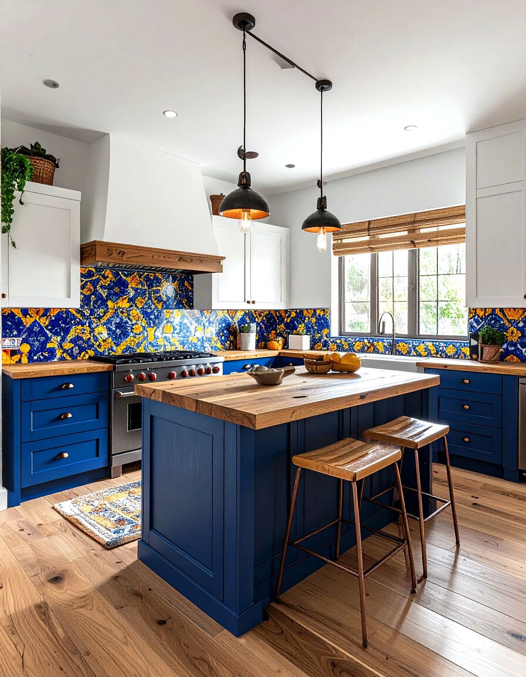 Hand Painted Backsplash Tile - 30 Southwestern kitchen ideas