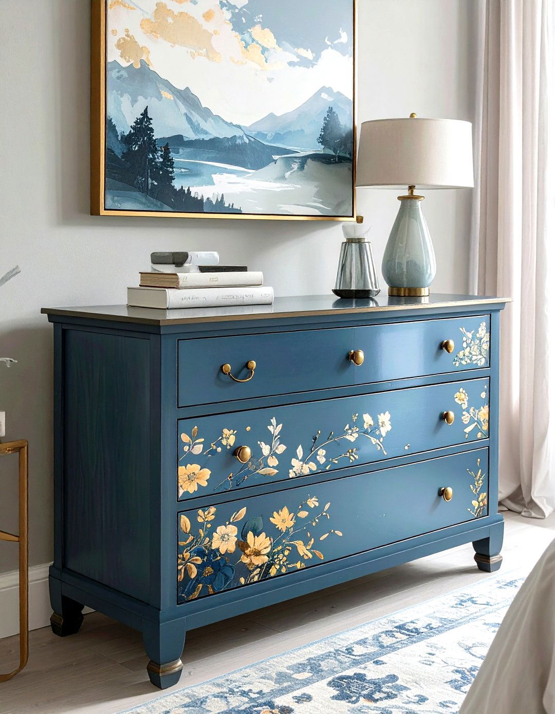 Hand Painted Dresser - 30 custom decor ideas