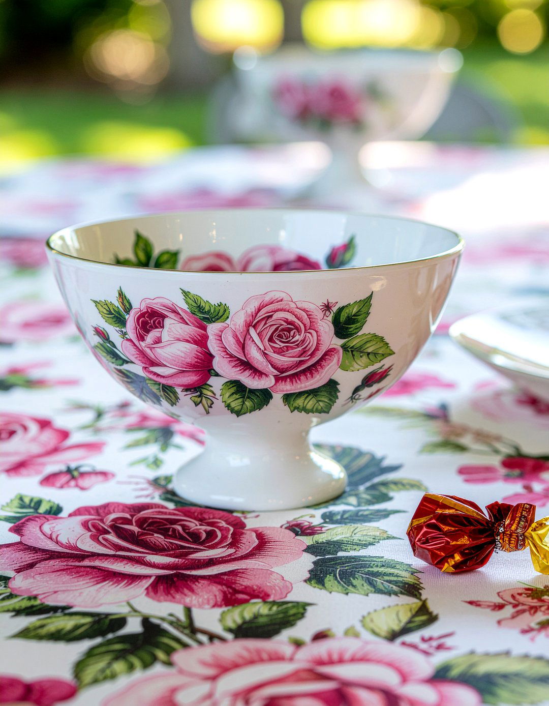 Hand Painted Floral Bowl - 30 living room trinket dishes