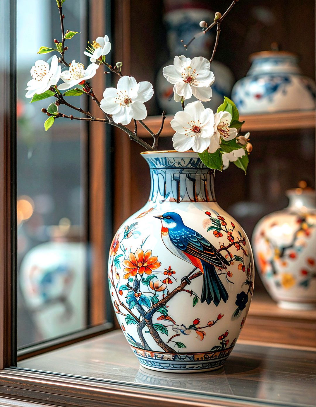 Hand Painted Porcelain Vase - 30 decorative vase ideas