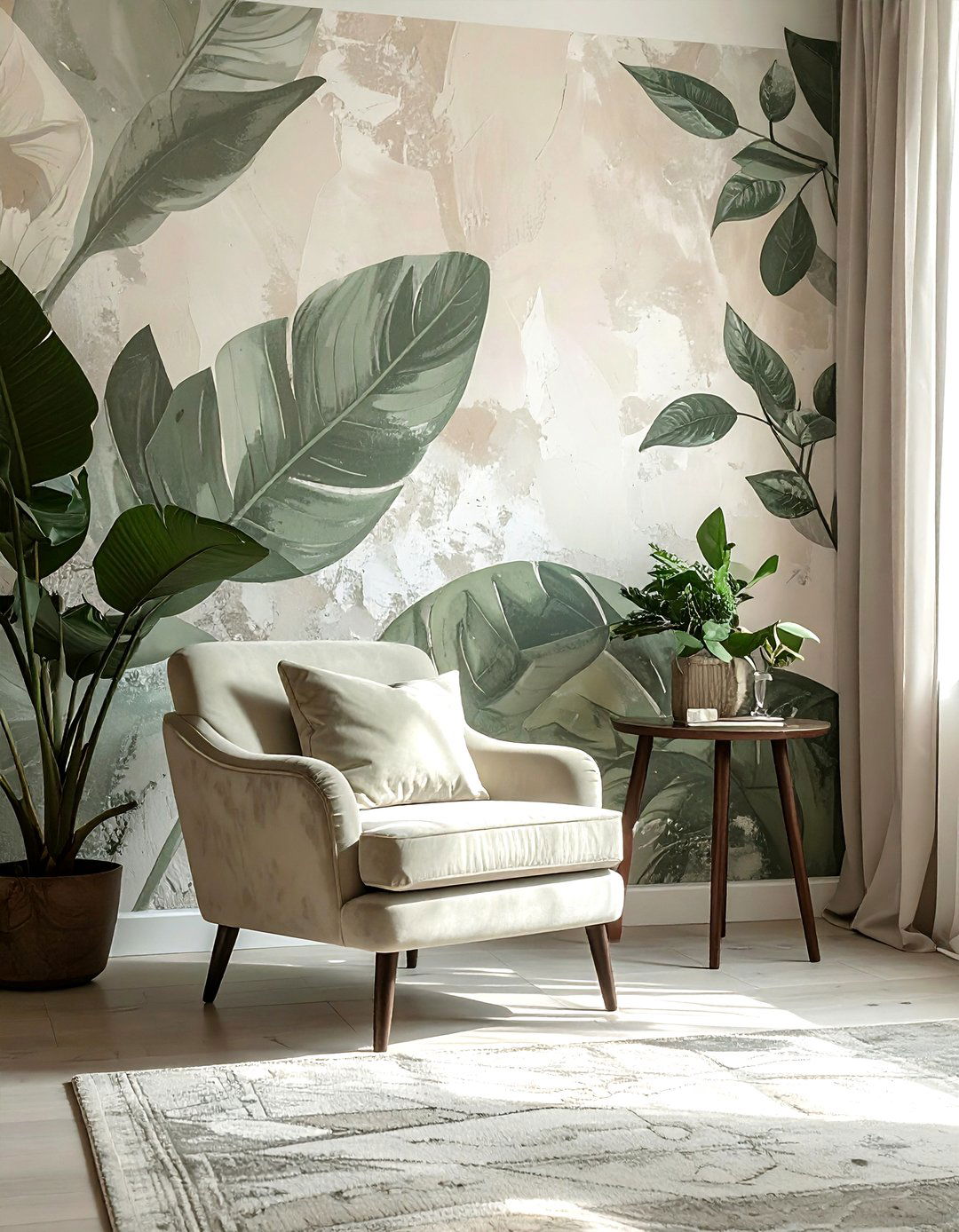 Hand Painted Wall Mural - 30 custom decor ideas