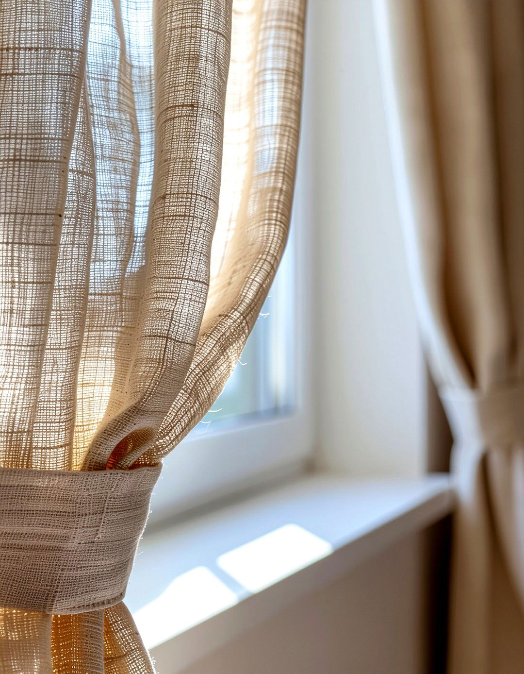 Hand Sewn Curtain - 30 handmade bedroom ideas