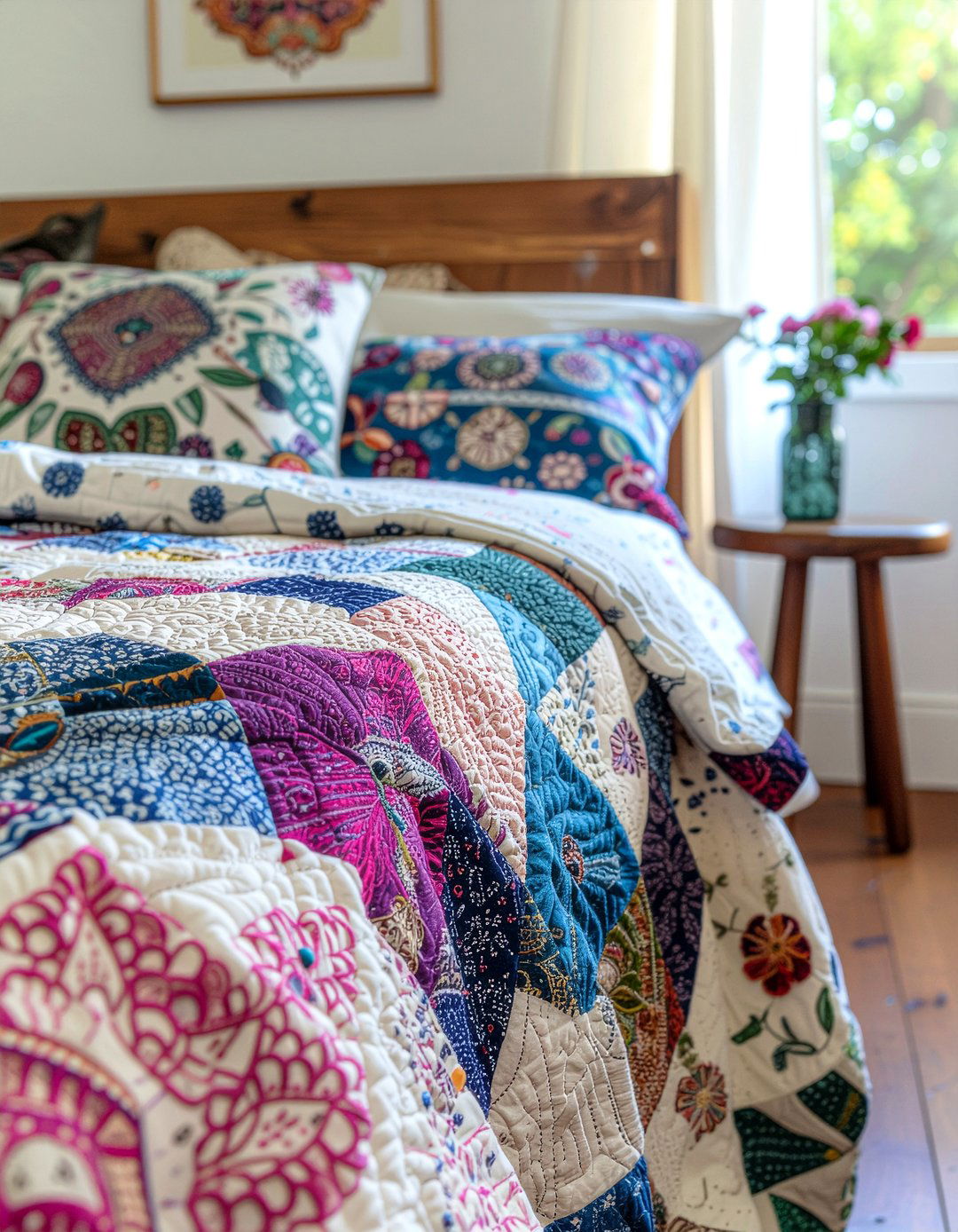 Hand Stitched Quilt - 30 bedroom quilts