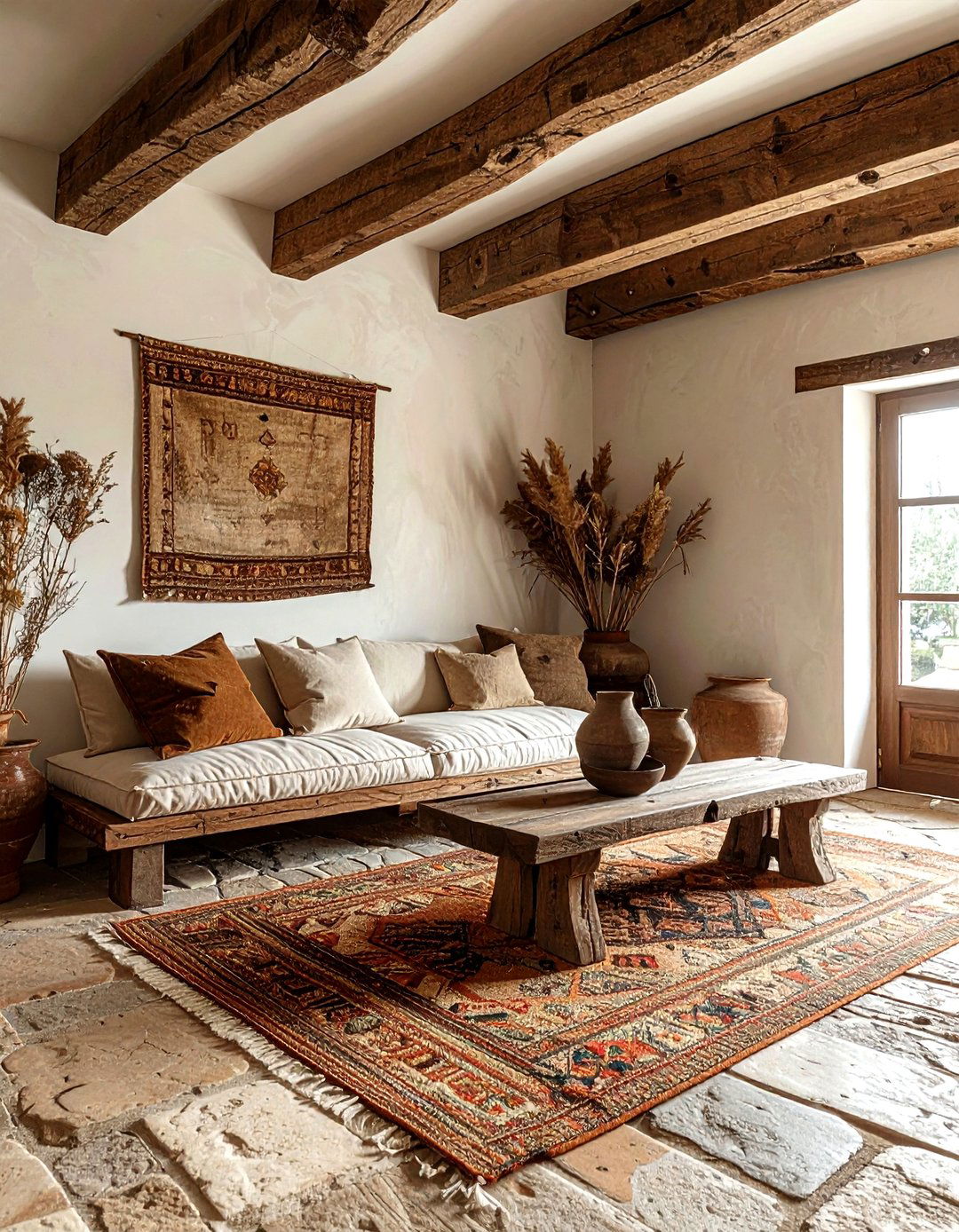 30 Inspiring Living Room Beam Ideas for a Rustic Touch