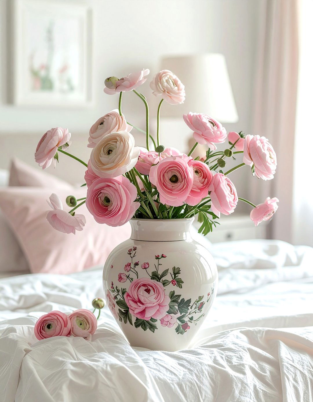 Hand painted floral vase bedroom - 30 vase ideas