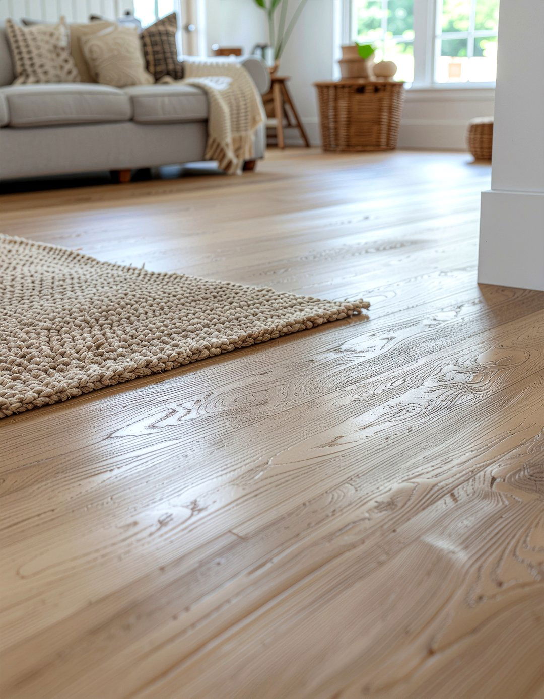 Hand scraped bamboo flooring - 30 living room bamboo flooring ideas