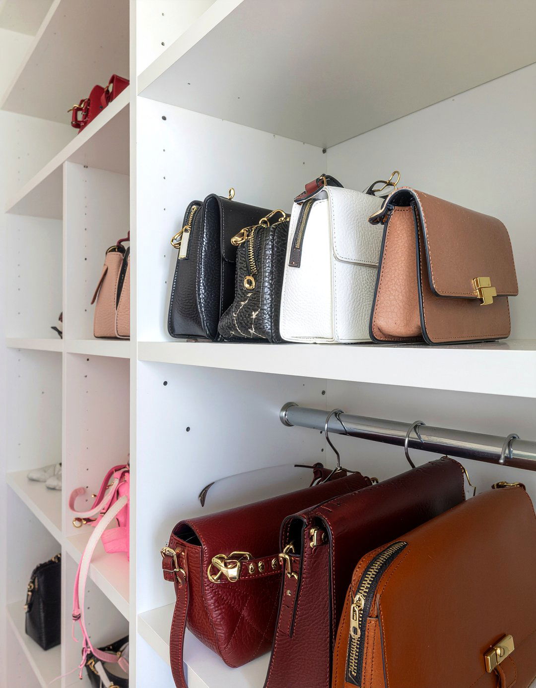 Handbag storage hangers - 30 bedroom clothes hangers