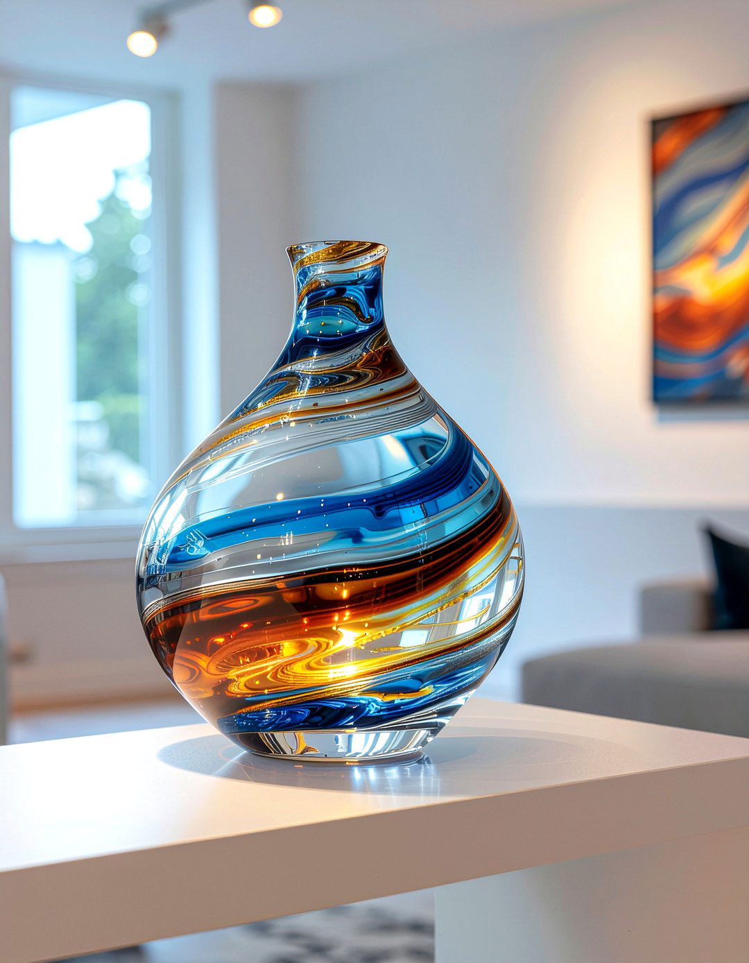 Handblown Glass Diffuser - 30 living room essential oil diffusers