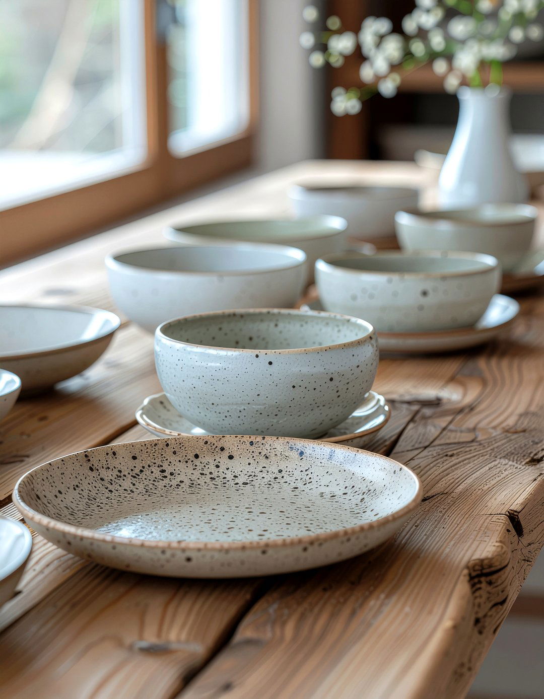 Handcrafted Ceramic Dinnerware - 30 dining room splurge and save ideas