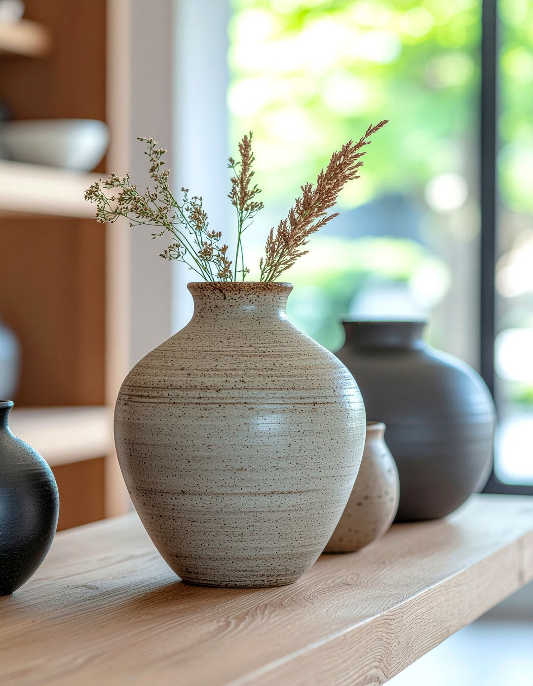 Handcrafted Clay Pottery Vases - 30 layered texture living room ideas