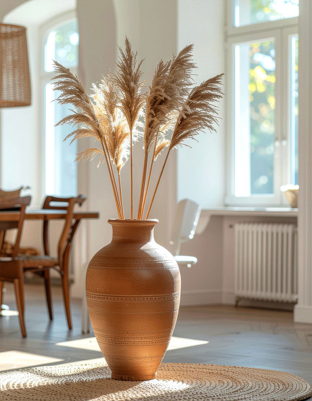 Handcrafted Clay Vase - 30 Peruvian dining room ideas