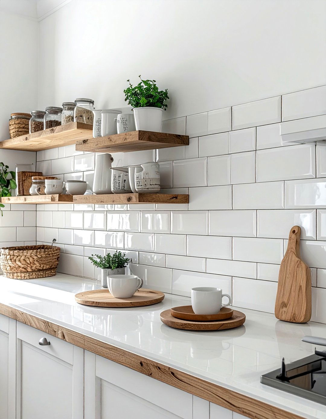 Handcrafted Subway Tile - 30 subway tile kitchen backsplash ideas