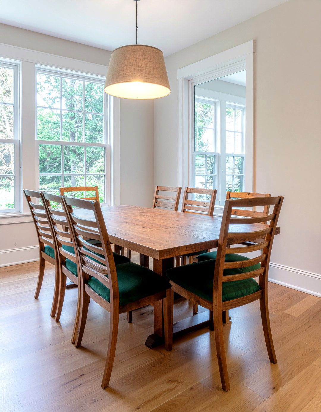 Handcrafted wood dining chairs - 30 craftsman dining room ideas