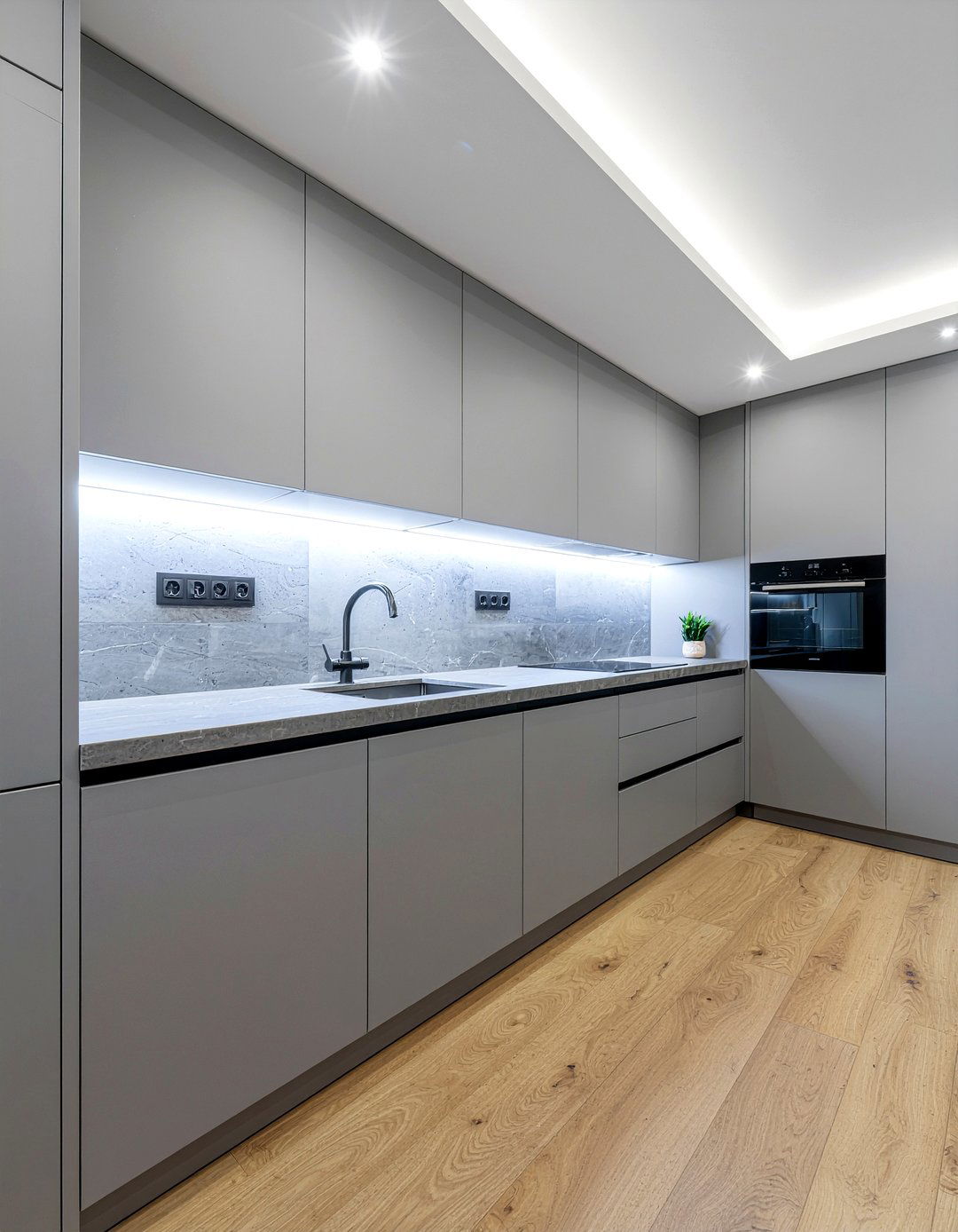 Handleless Kitchen Cabinets - 30 new build kitchen ideas