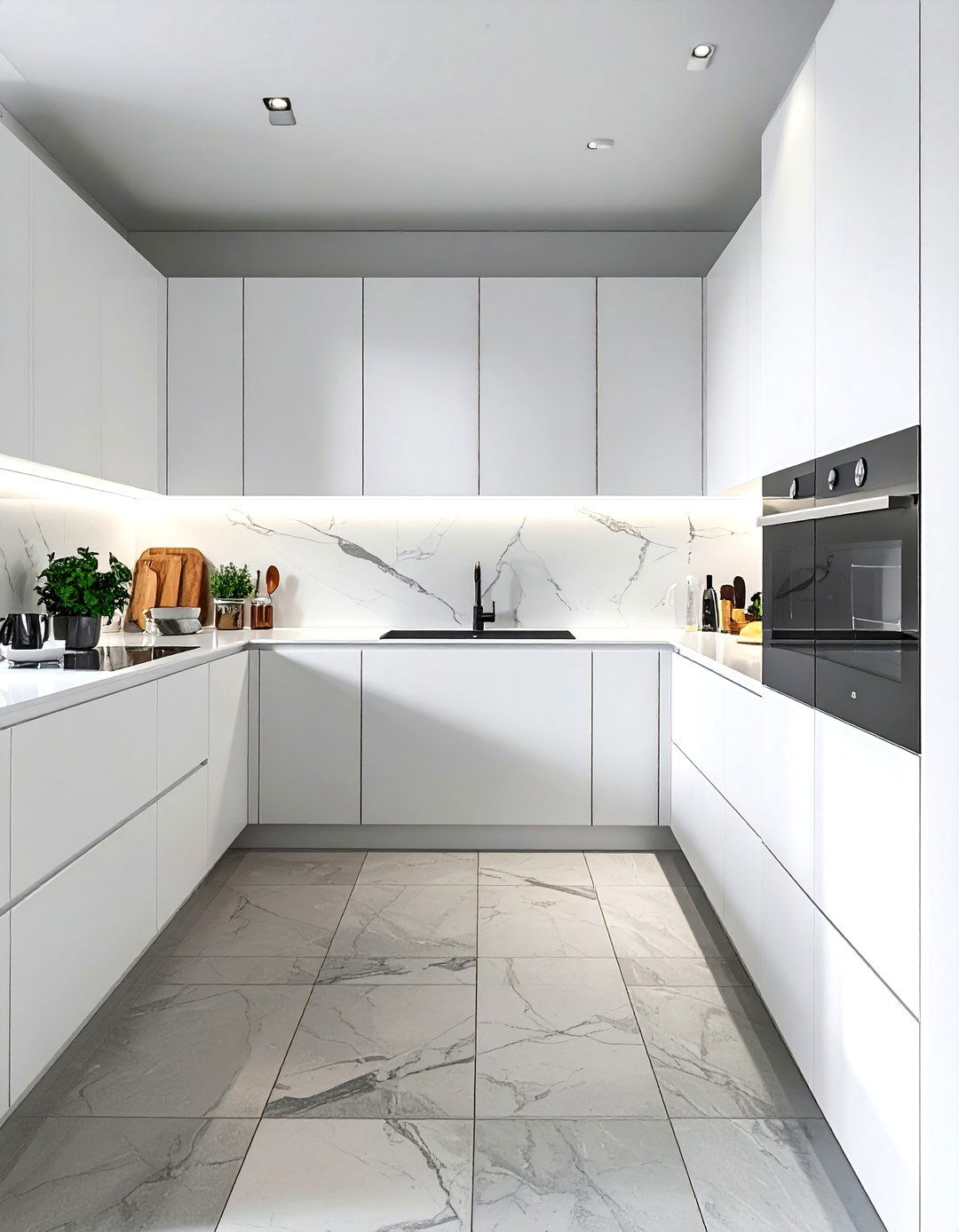 Handleless Kitchen Cabinets - 30 zen kitchen ideas