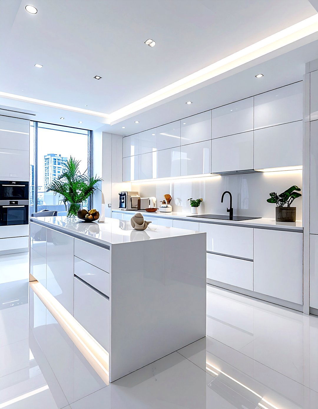 Handleless Kitchen Cabinets - 30 high-end kitchen ideas