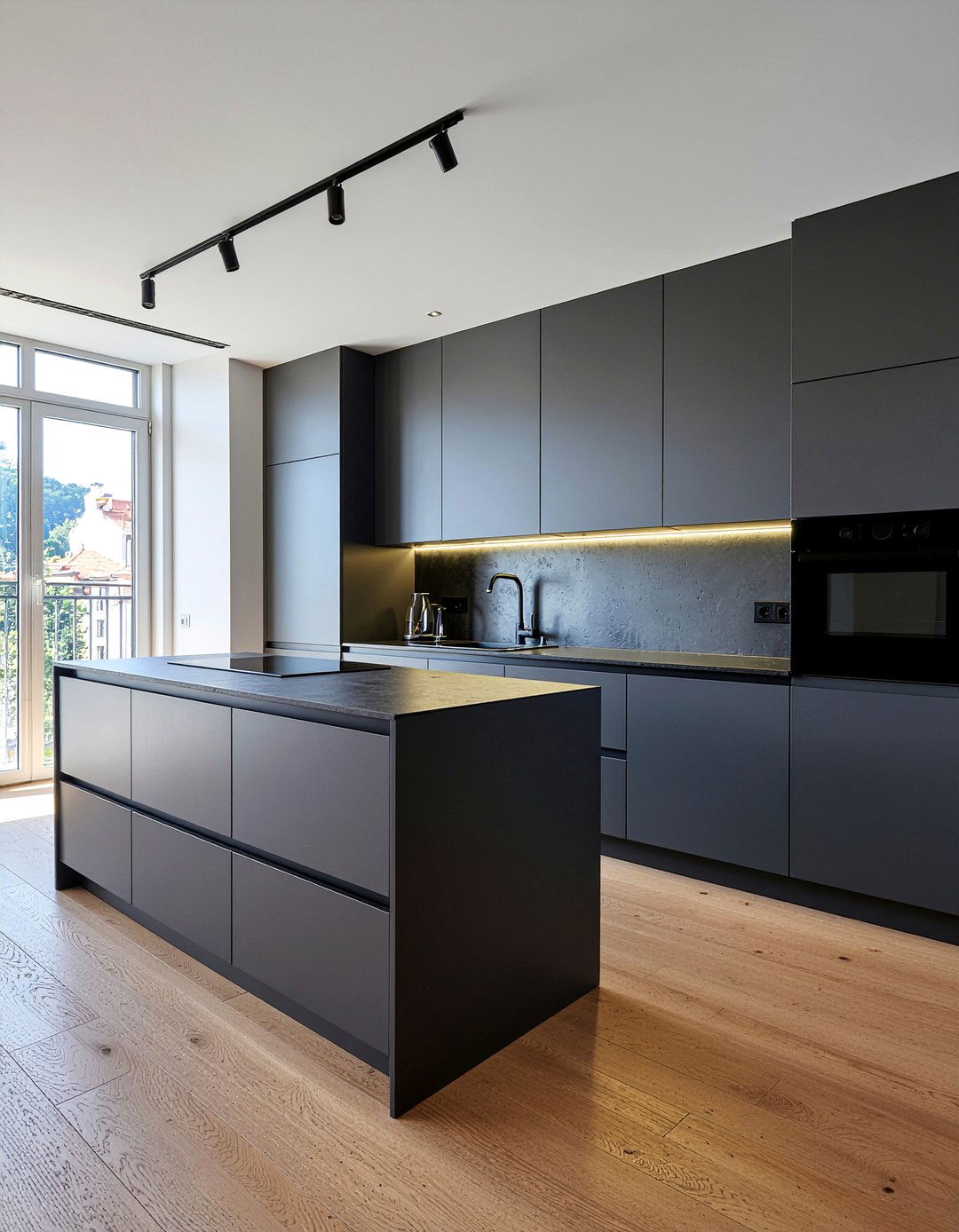Handleless kitchen units - 30 sleek modern kitchen ideas