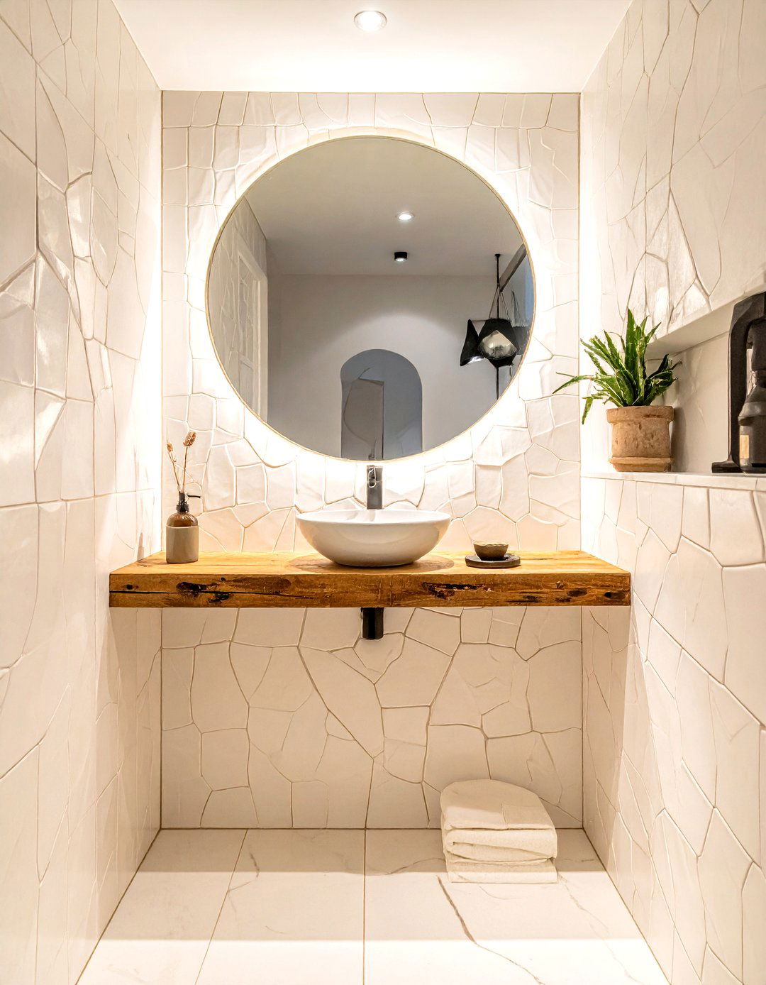 Handmade ceramic tile bathroom - 30 ceramic bathroom ideas