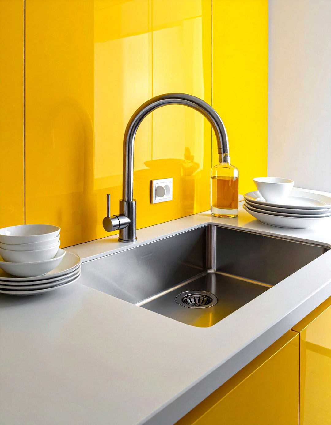 Hands Free Sink Drain - 30 touchless kitchen ideas