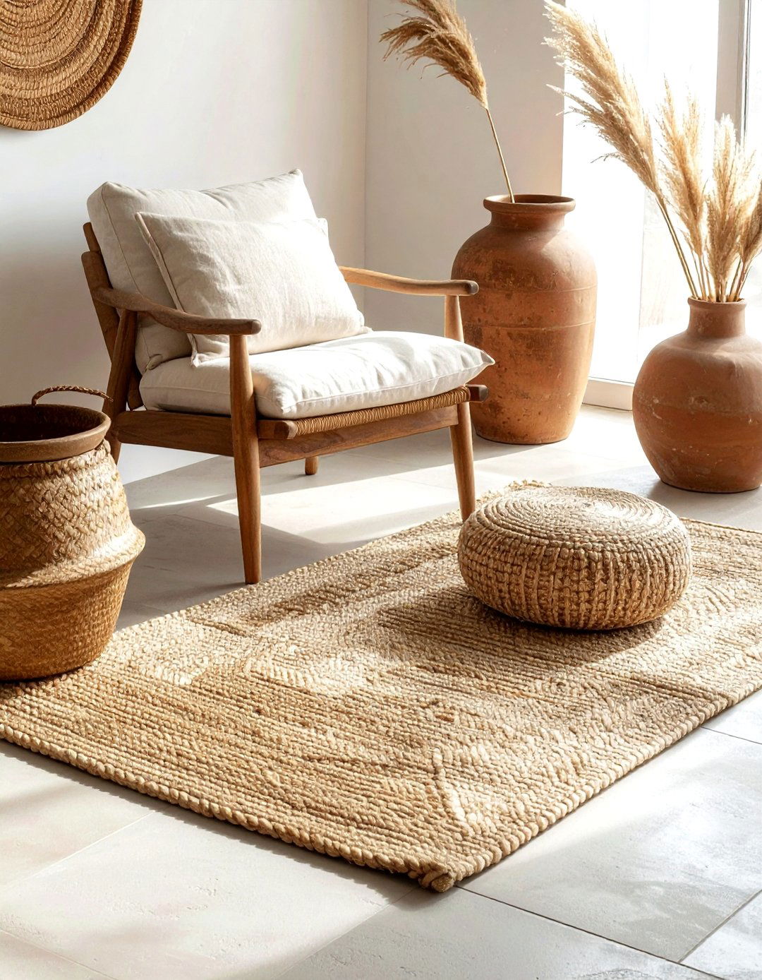 Handwoven Jute Rug - 30 jute rug ideas