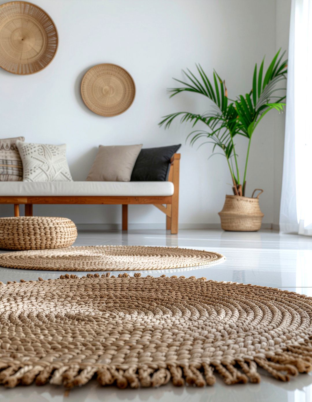 Handwoven reed mats - 30 Thai living room ideas