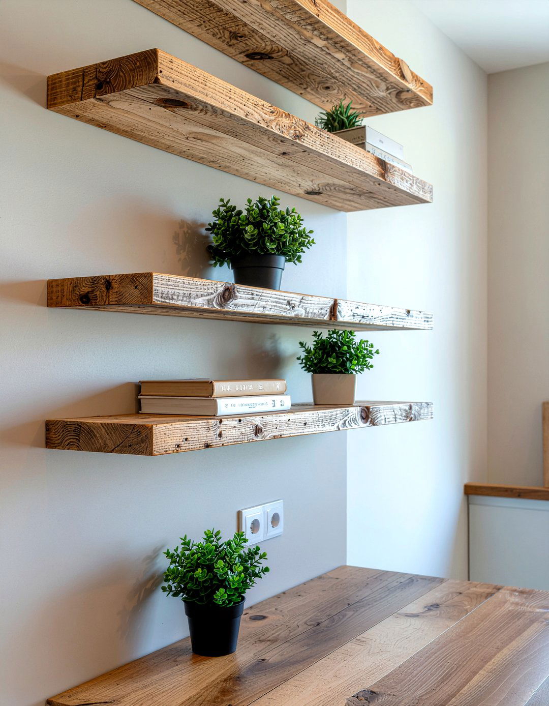 Hang Floating Shelves - 30 kitchen update ideas