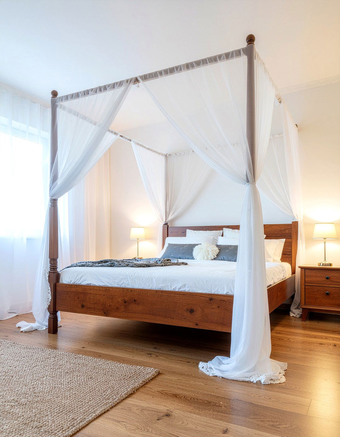 Hanging Bed Canopy - 30 command strip bedroom ideas