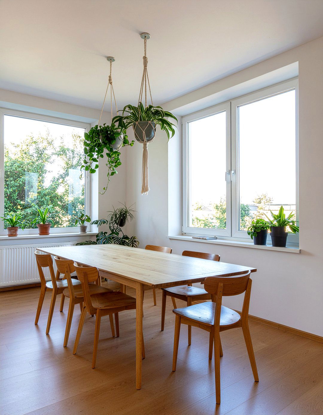 Hanging Ceiling Plants - 30 garden-inspired dining room ideas