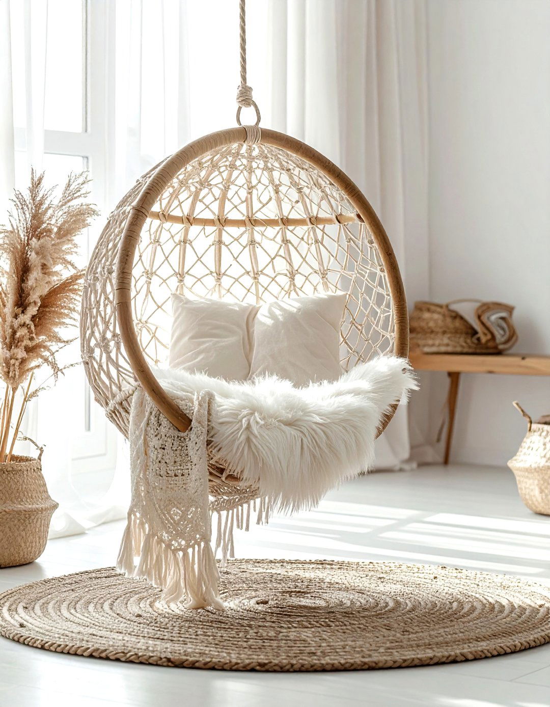 Hanging Chair - 30 relaxing decor ideas