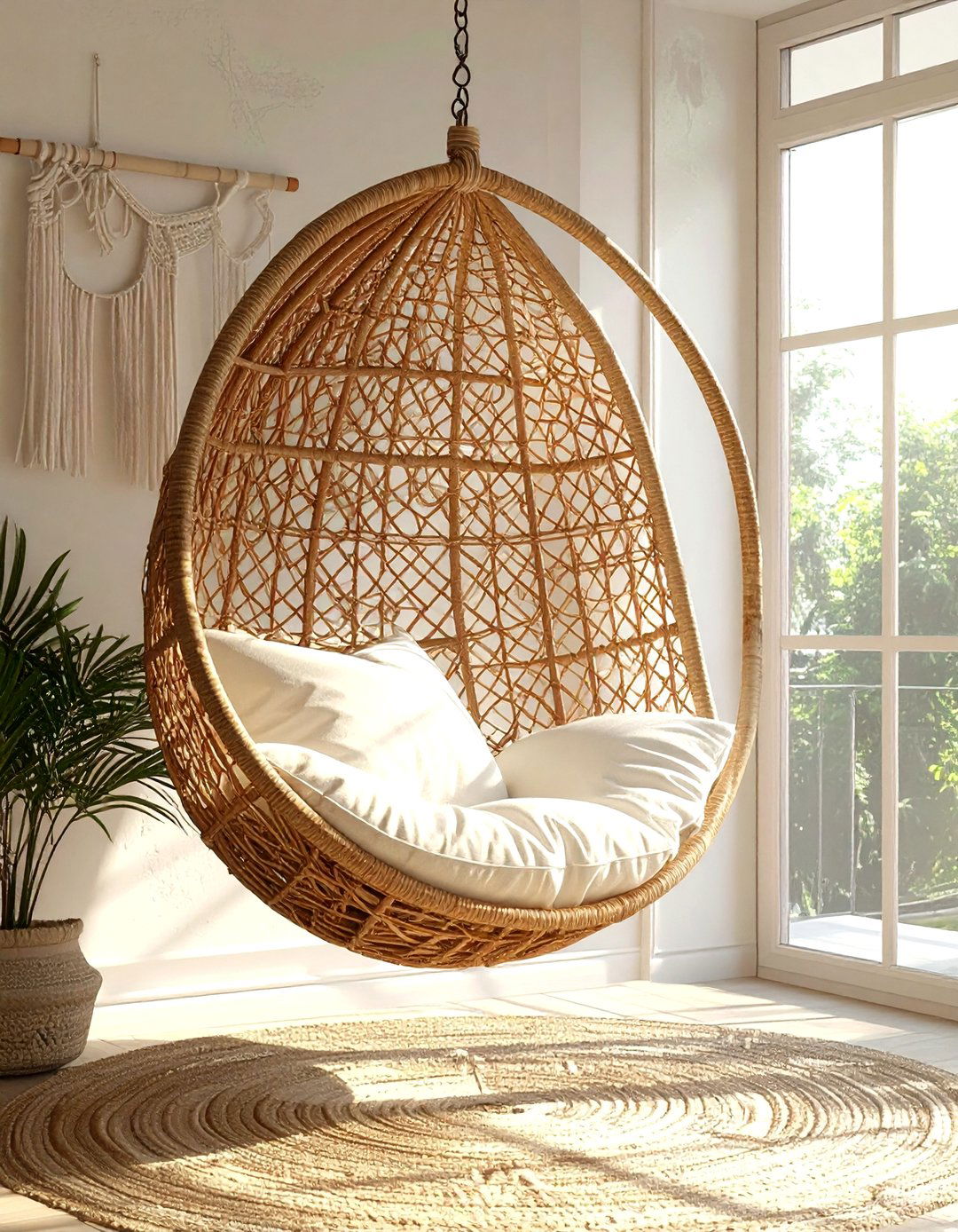 Hanging Chair - 30 wellness decor ideas