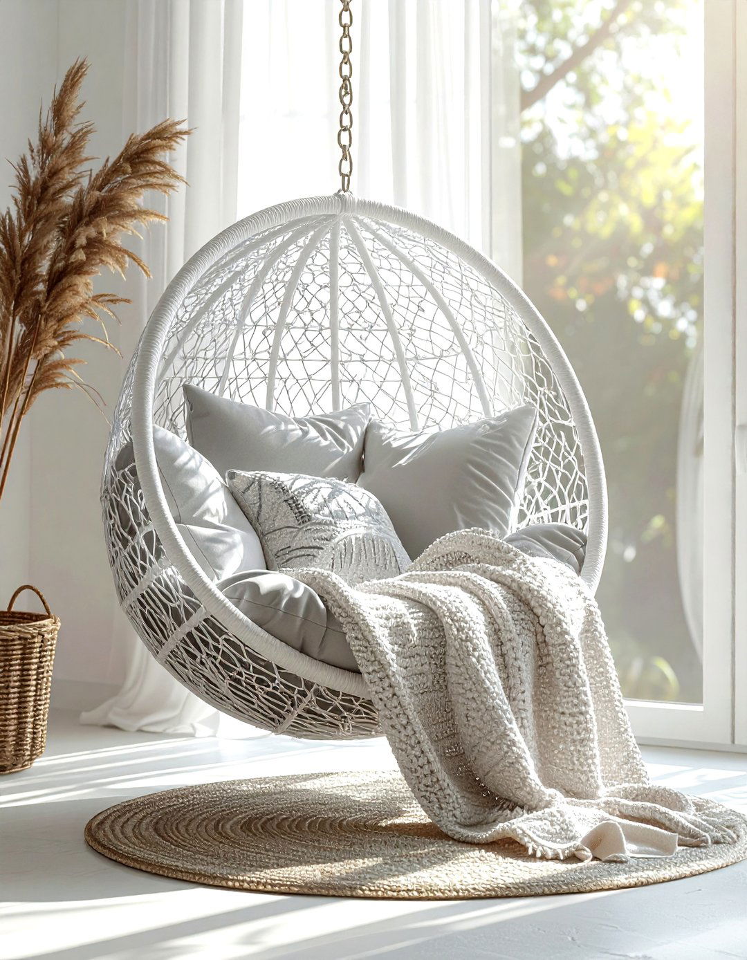 Hanging Egg Chair - 30 one-of-a-kind decor ideas
