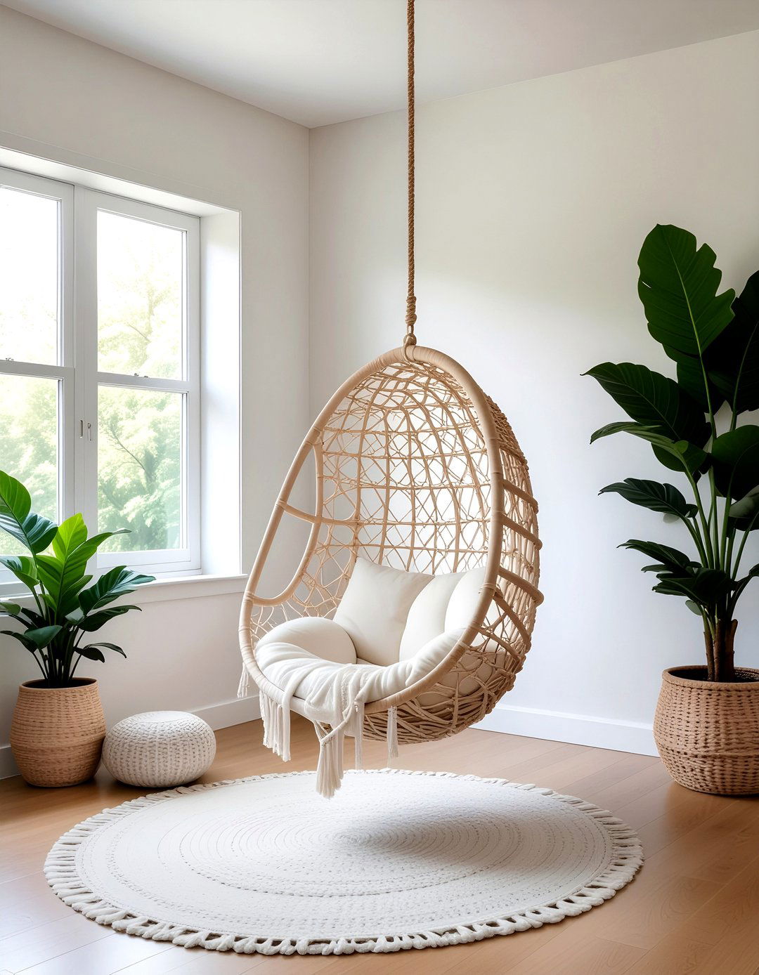 Hanging Egg Chair - 30 focal point ideas
