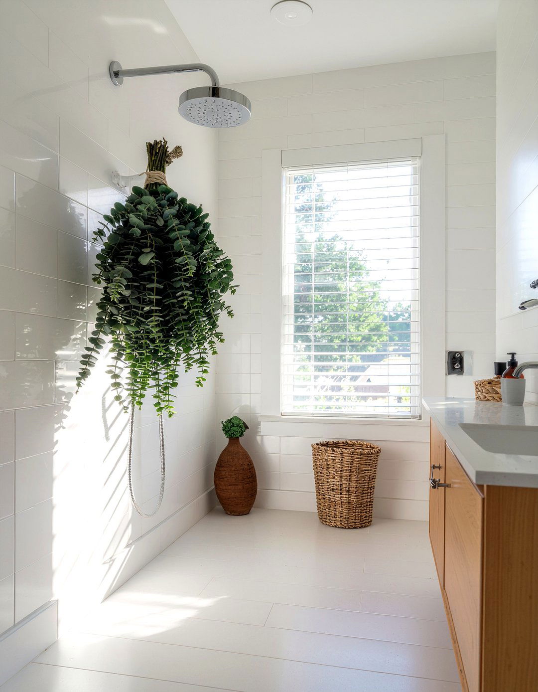 Hanging Eucalyptus Bundle - 30 relaxing bathroom ideas