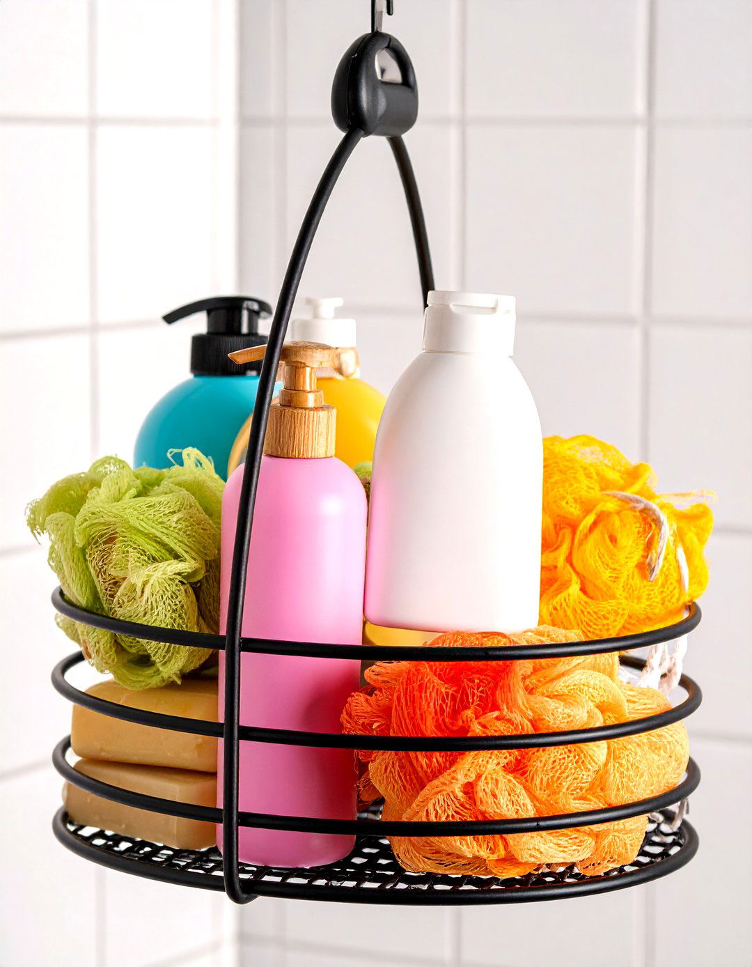 Hanging Fruit Basket - 30 bathroom unconventional storage ideas