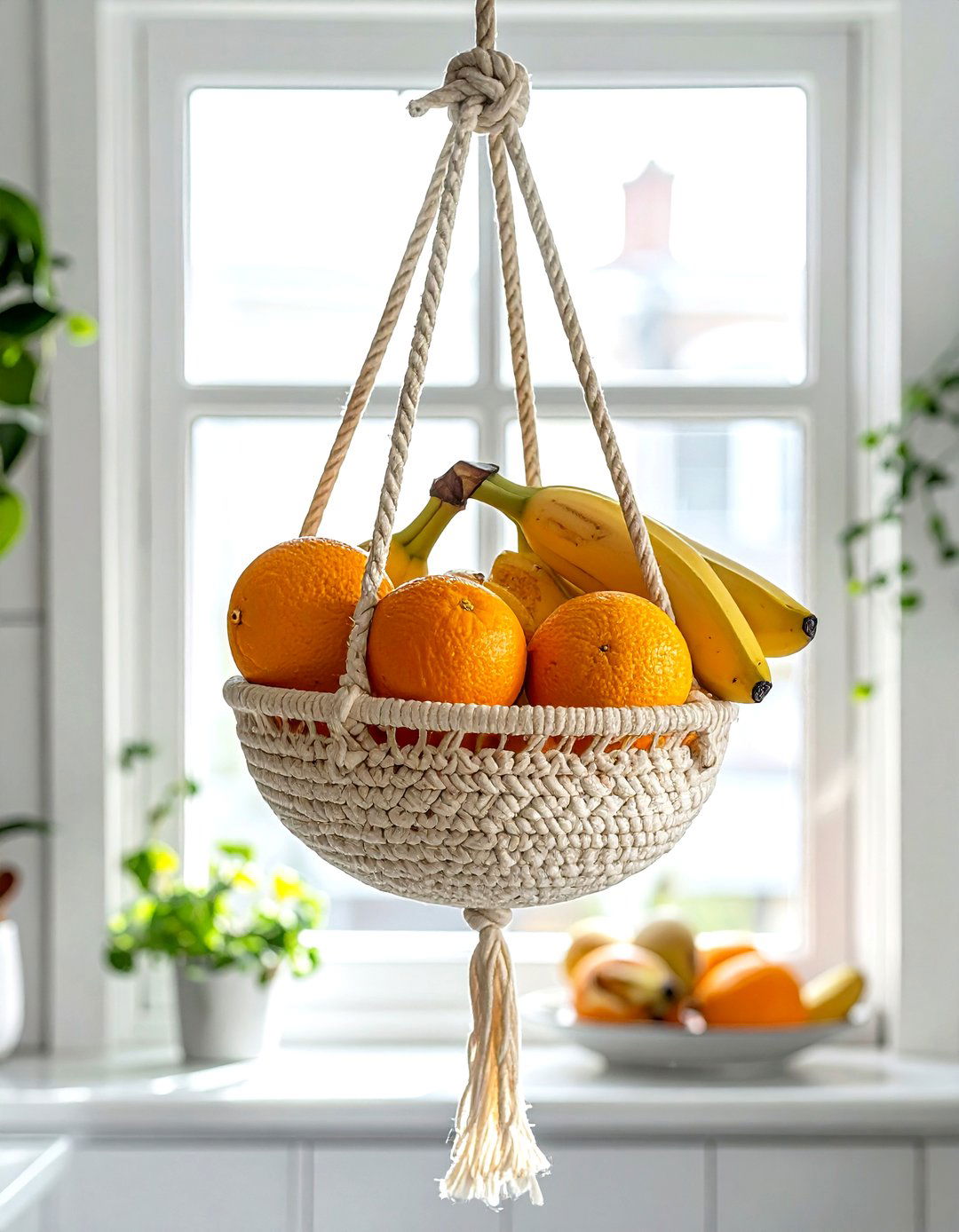 Hanging Fruit Basket - 30 basket decor ideas
