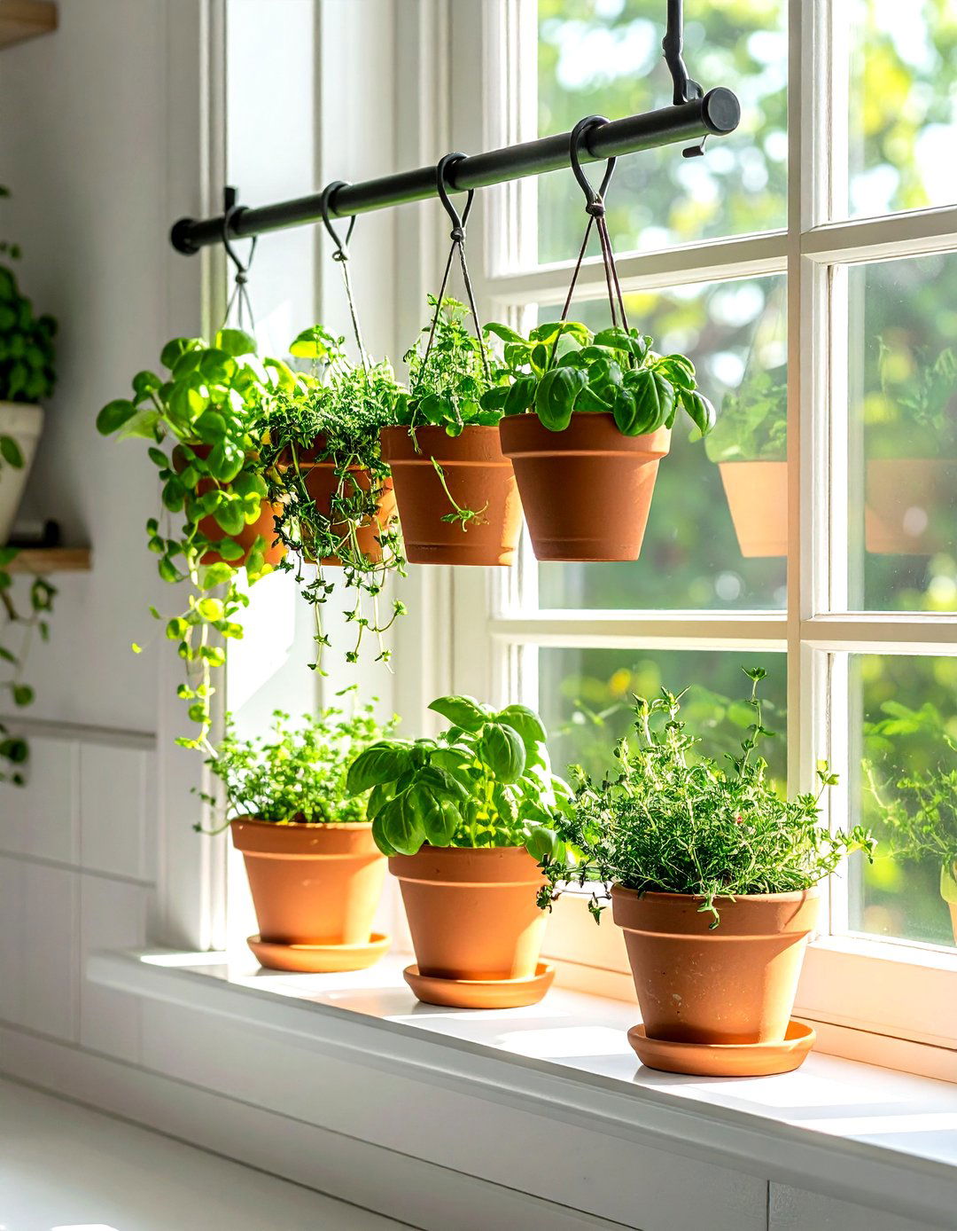Hanging Herb Garden - 30 decorating hacks