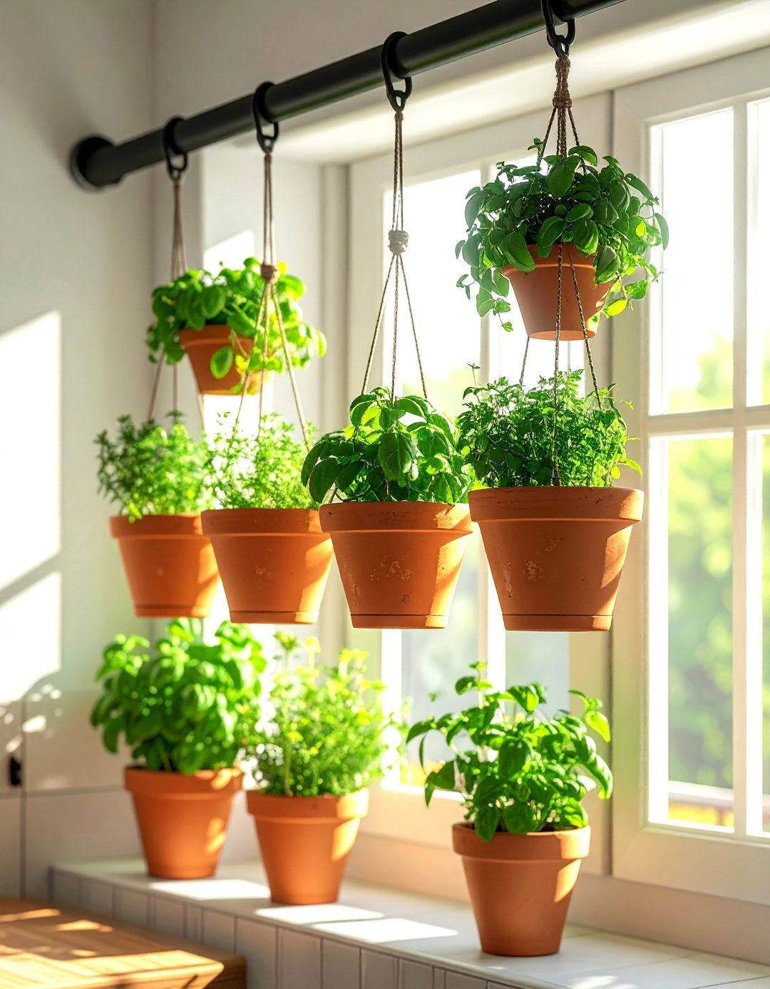 Hanging Herb Garden Indoor - 30 French country kitchen ideas