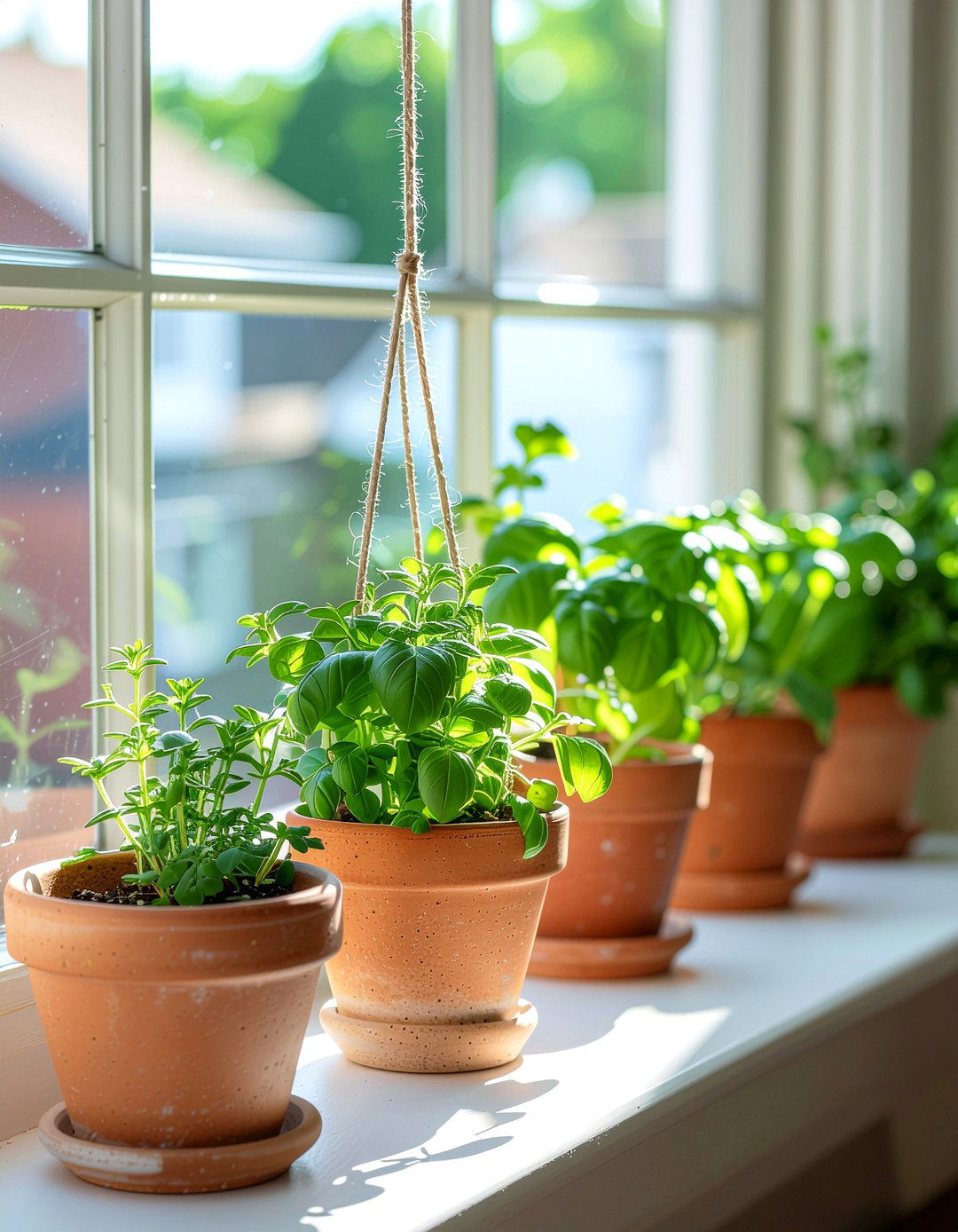 Hanging Herb Garden - 30 affordable kitchen ideas
