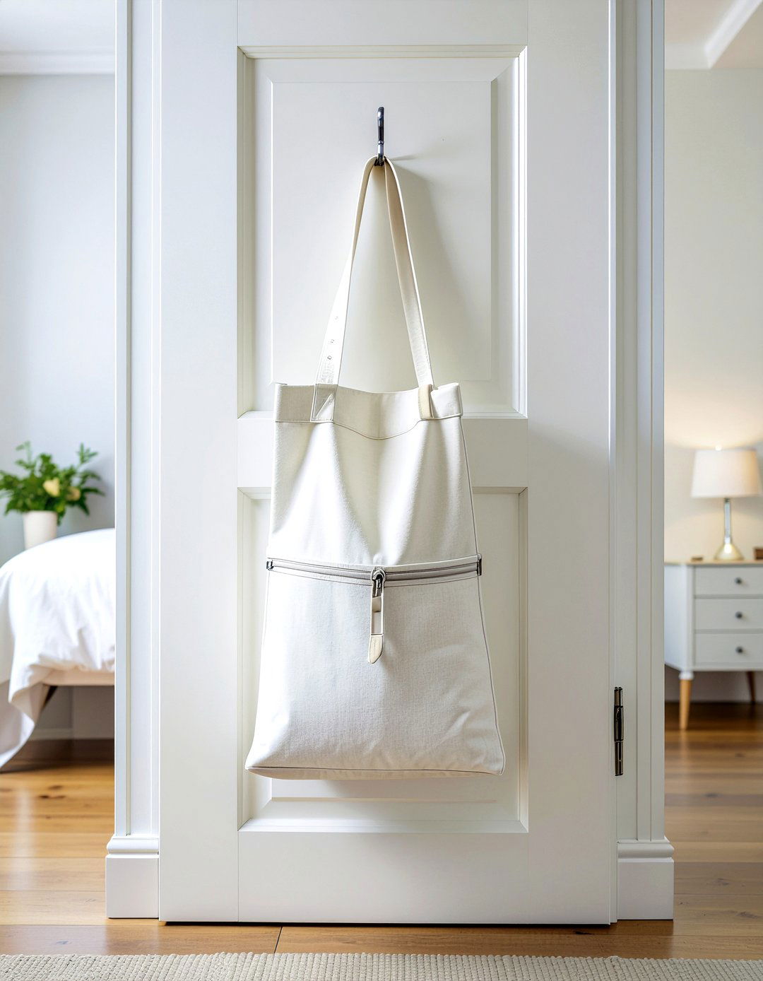 Hanging Laundry Bag - 30 bedroom dirty clothes storage ideas