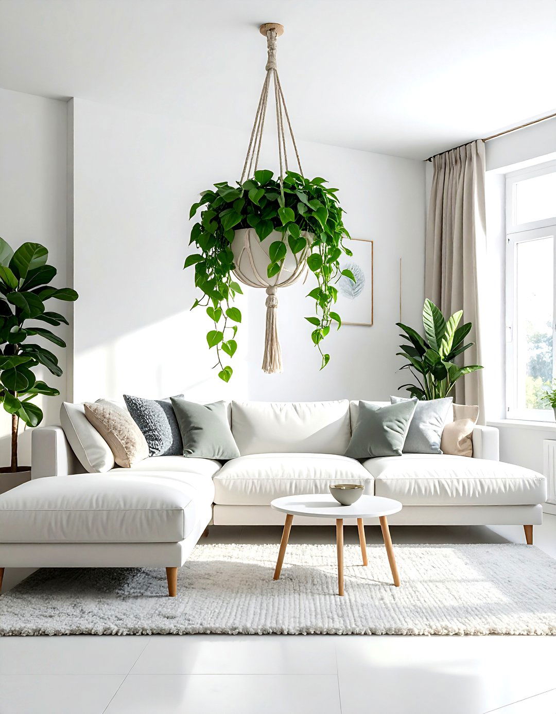 Hanging Macrame Planter - 30 indoor planter ideas