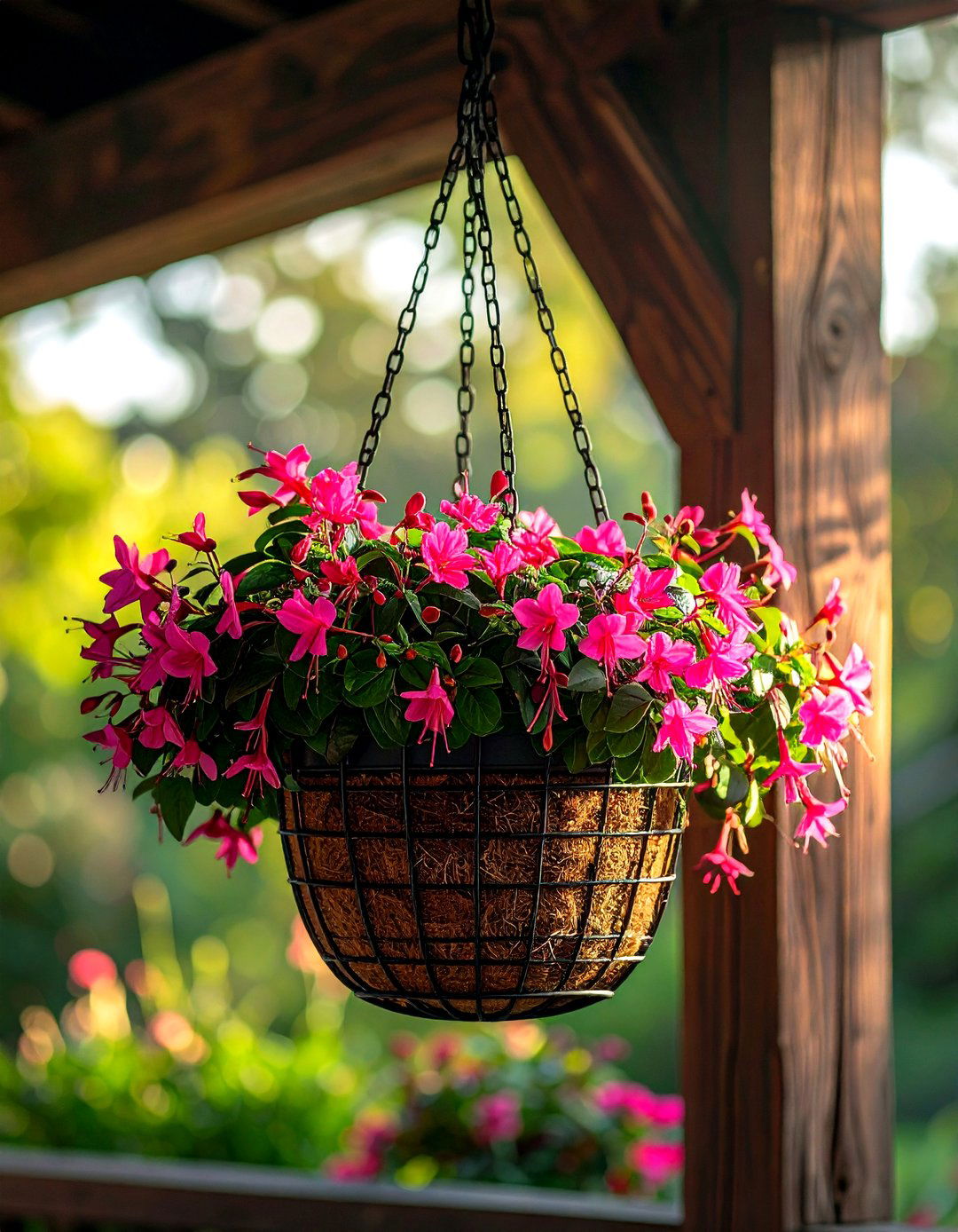 Hanging Metal Basket - 30 decorative planter ideas