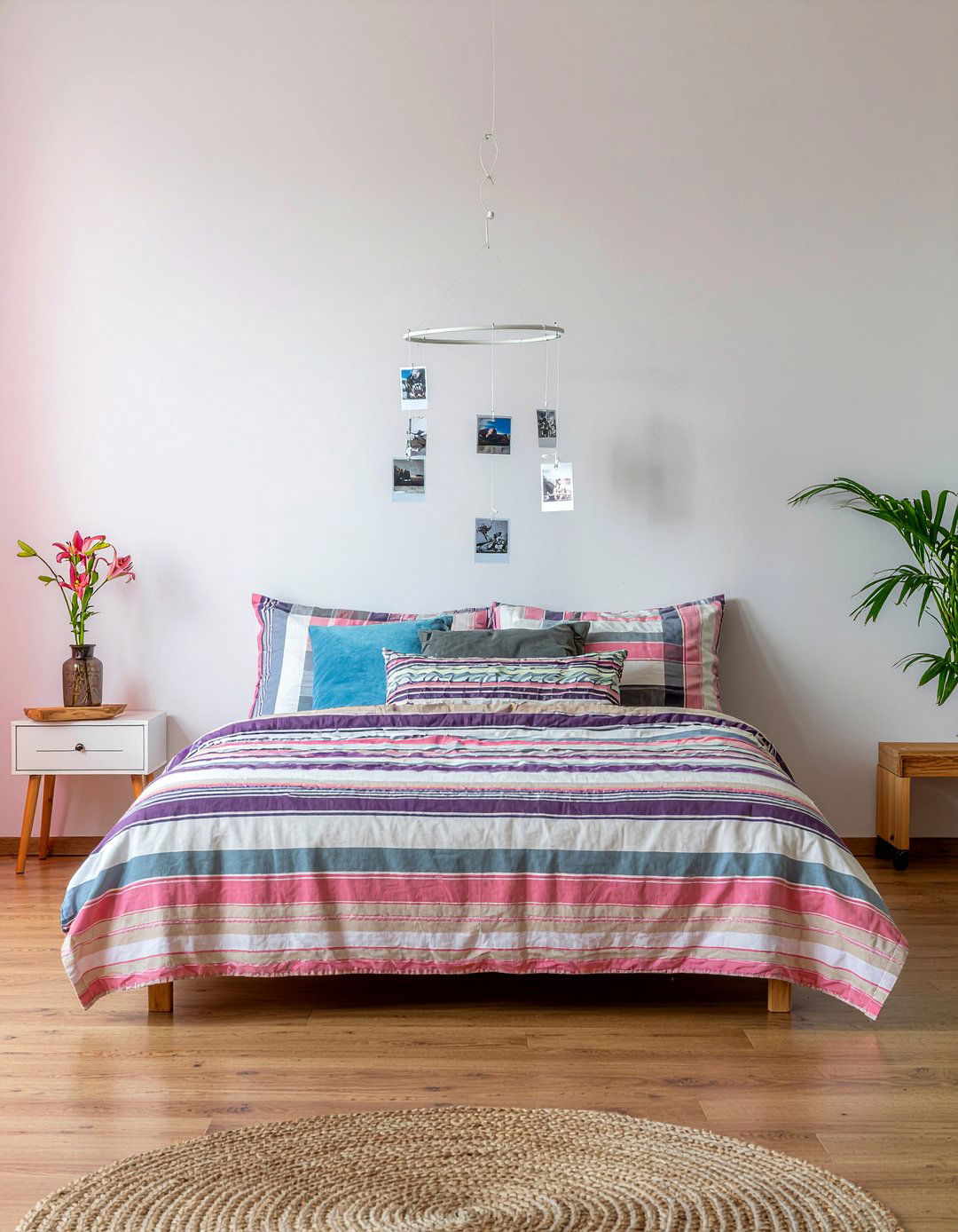 Hanging Photo Mobile - 30 bedroom photo displays