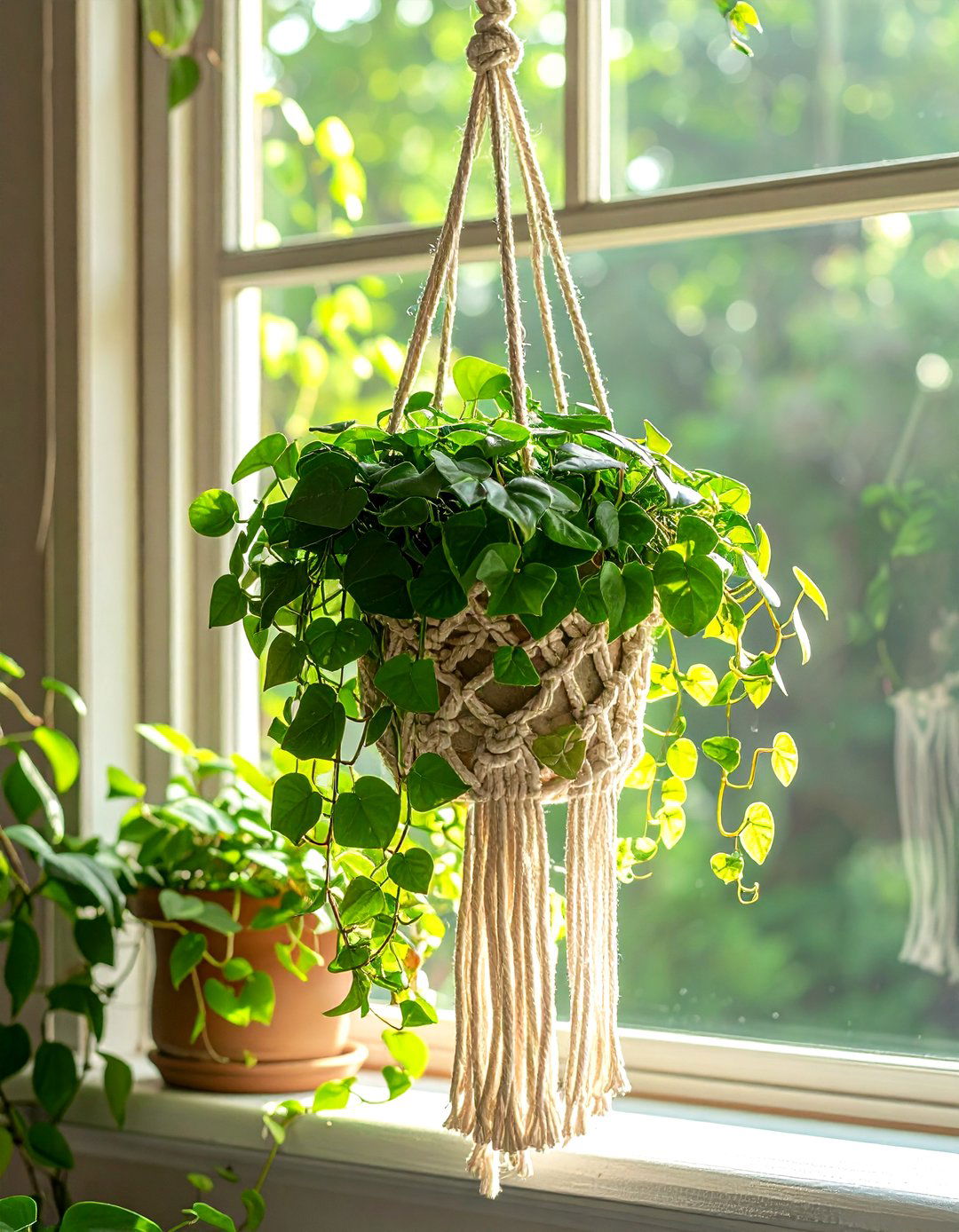 Hanging Plant Hanger - 30 bathroom finishing touches ideas