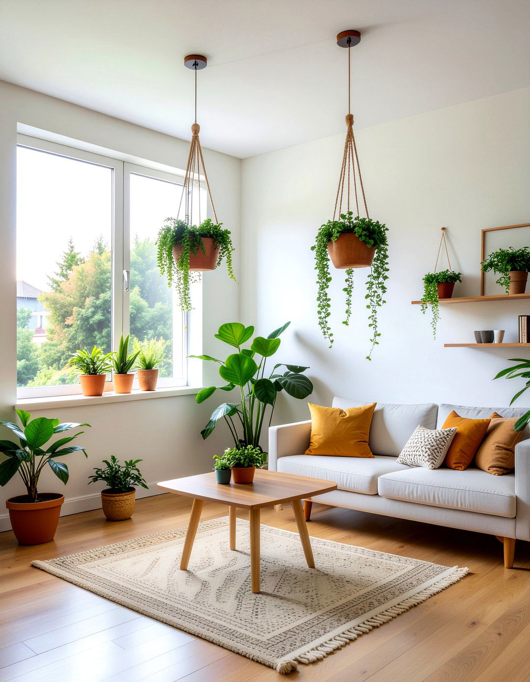Hanging Planter Pots - 30 DIY living room decor ideas