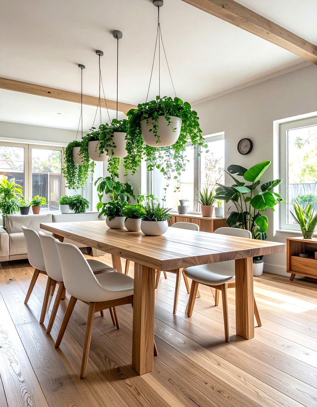 Hanging Plants Over Dining Table - 30 dining room hanging plant ideas