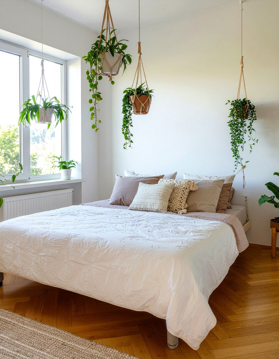 Hanging Plants - 30 bedroom hacks