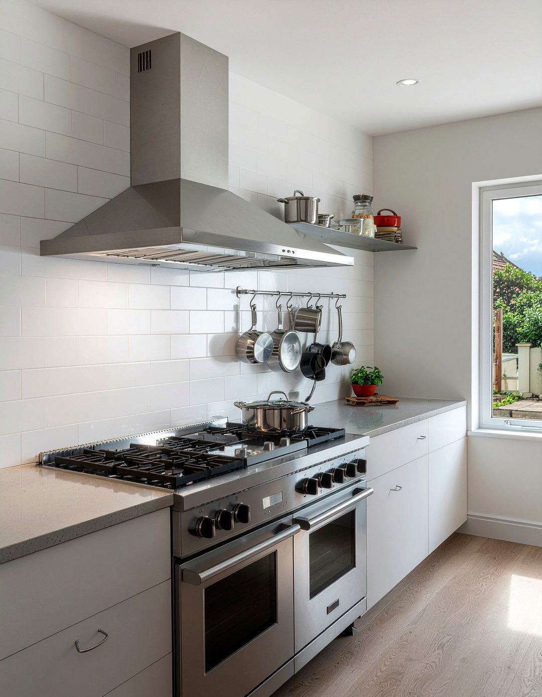 Hanging Pot Rack - 30 French kitchen ideas