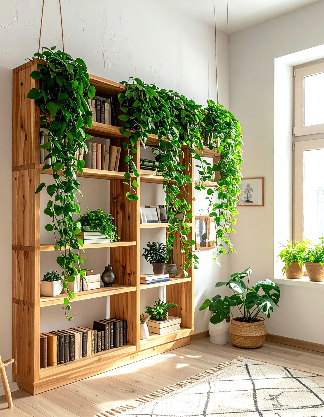 Hanging Pothos - 30 artificial plant ideas
