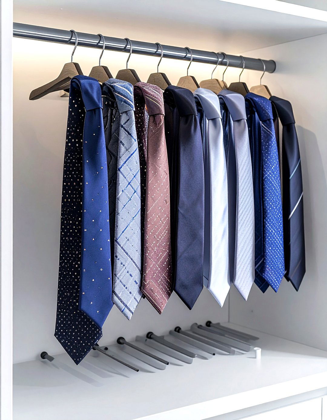 Hanging Tie Organizer - 30 bedroom hanging storage ideas